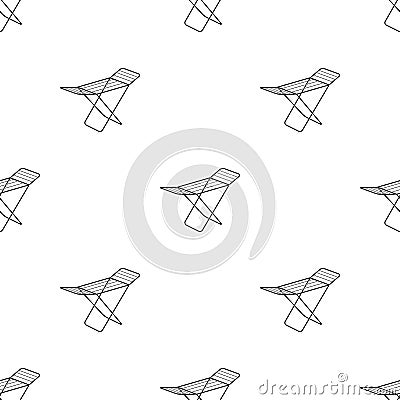 Drying for clean linen. Dry cleaning single icon in black style vector symbol stock illustration web. Vector Illustration