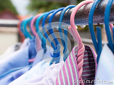 Drying cloth and swaddle Stock Photo