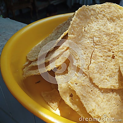 drying homemade crackers Stock Photo