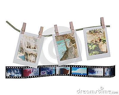 Drying Traveling Photos with a Film: Animals and nature Stock Photo
