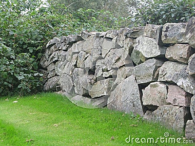 Drystone fence Stock Photo