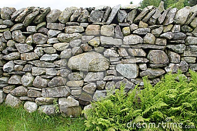 Drystone wall Stock Photo