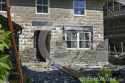 Drystone Wall Cladding Editorial Stock Photo