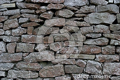 Drystone wall - Limestone Stock Photo
