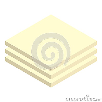 Drywall panel icon, isometric style Vector Illustration