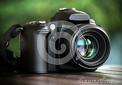 Dslr camera Stock Photo