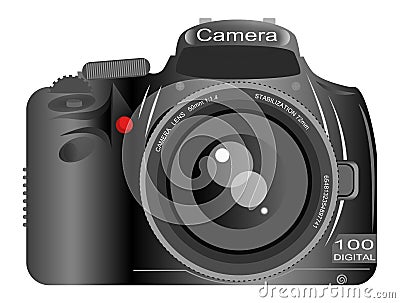 Dslr Camera Stock Photo