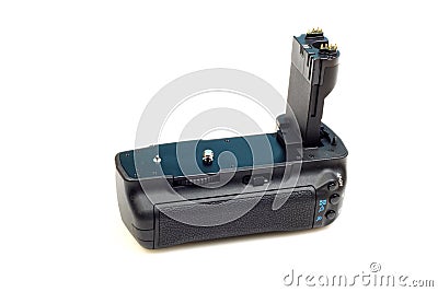 Dslr camera battery grip Stock Photo