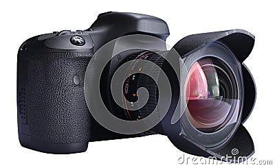 DSLR Digital Camera Stock Photo