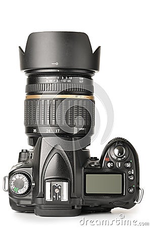 Dslr photo camera Stock Photo