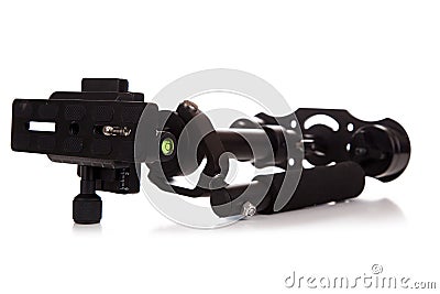 DSLR steadicam flycam,Steadicam - a device to stabilize camera Stock Photo