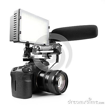 DSLR video camera Editorial Stock Photo