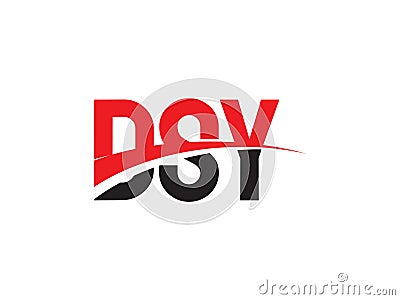 DSY Letter Initial Logo Design Vector Illustration Vector Illustration