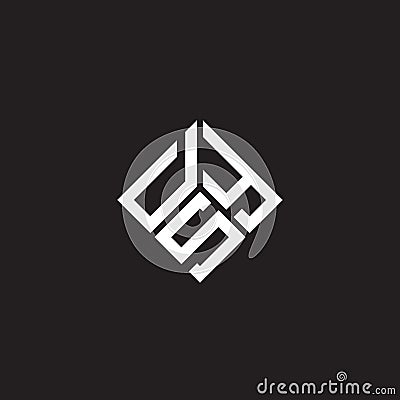 DSY letter logo design on black background. DSY creative initials letter logo concept. DSY letter design Vector Illustration