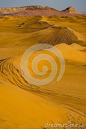 Dubai Arabian Desert Stock Photo