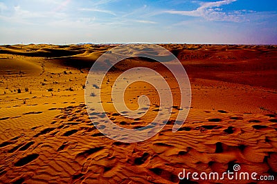 Dubai Arabian Desert Stock Photo