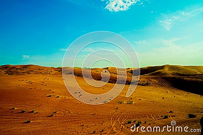 Dubai Arabian Desert Stock Photo