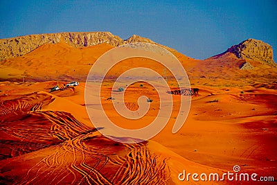 Dubai Arabian Desert Stock Photo