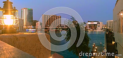 Dubai creek nights Stock Photo