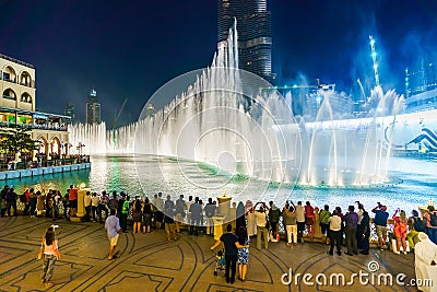 The Dubai Fountain Editorial Stock Photo