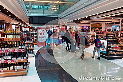 Dubai International Airport, Departures Editorial Stock Photo