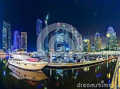 Dubai Marina Editorial Stock Photo