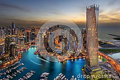 Dubai Marina Stock Photo