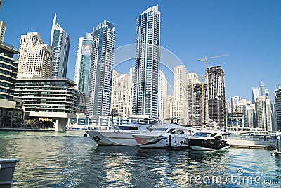 Dubai Marina Editorial Stock Photo