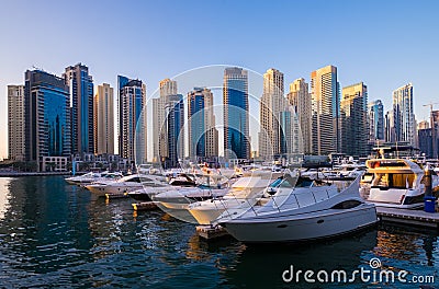 Dubai marina Stock Photo