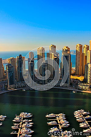 Dubai marina Stock Photo