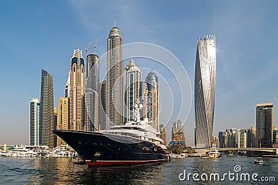 Dubai Marina Editorial Stock Photo