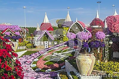 Dubai miracle garden Editorial Stock Photo