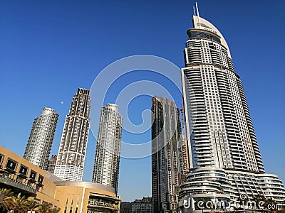 Dubai shopping mall exterior United Arab Emirates Editorial Stock Photo
