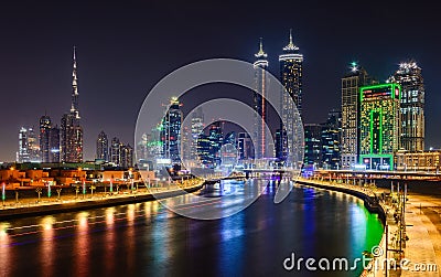 Dubai skyline Editorial Stock Photo
