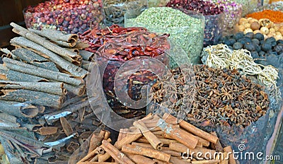 Dubai Spice Souk Stock Photo
