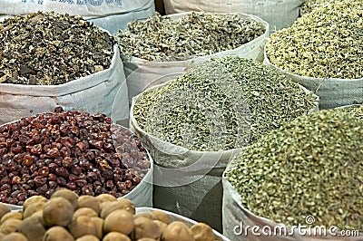 Dubai Spice Souq Stock Photo