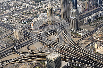 Dubai traffic Stock Photo