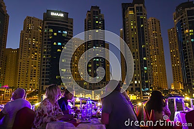 Dinner on the ship Editorial Stock Photo