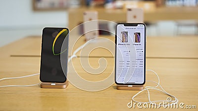 The new Apple Iphone X and XS for sale in Dubai Editorial Stock Photo