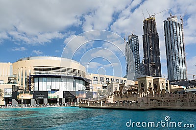 DUBAI, UNITED ARAB EMIRATES - DECEMBER 10, 2016: The Dubai Mall, United Arab Emirates. It is the world`s largest shopping center. Editorial Stock Photo