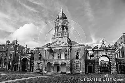 Dublin castle hall in the evening. Stock Photo