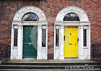 Dublin doors Stock Photo