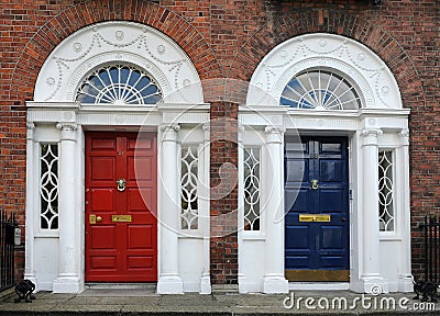 Dublin doors Stock Photo