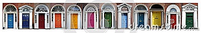 Dublin doors Stock Photo