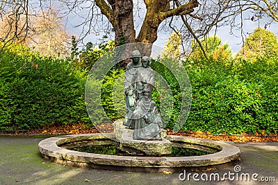 Saint Stephen Green Park in Victorian style, Dublin, Ireland Editorial Stock Photo