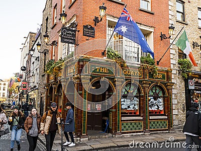 Dublin, Ireland 11.27.2022: The Quay bar exterior Editorial Stock Photo