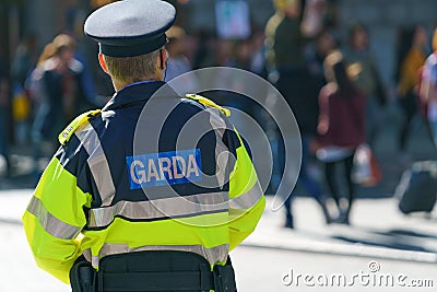 Garda - Irish police officers Editorial Stock Photo