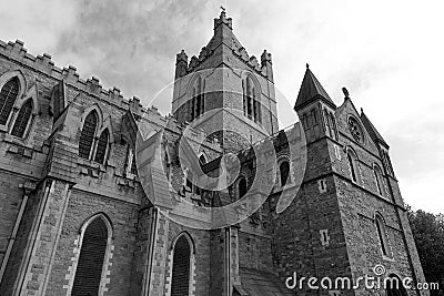 Christ Church Cathedral is one of Dublin's oldest buildings, Editorial Stock Photo