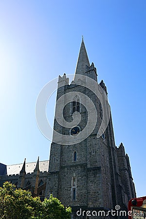 Christ Church Cathedral is one of Dublin's oldest buildings Editorial Stock Photo