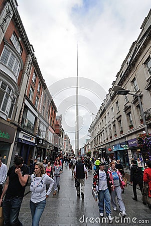 Dublin Spire Editorial Stock Photo